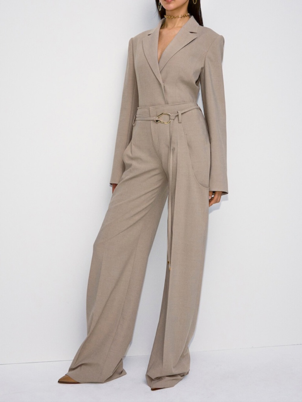 ADEAM Tan Trousers in Size 2